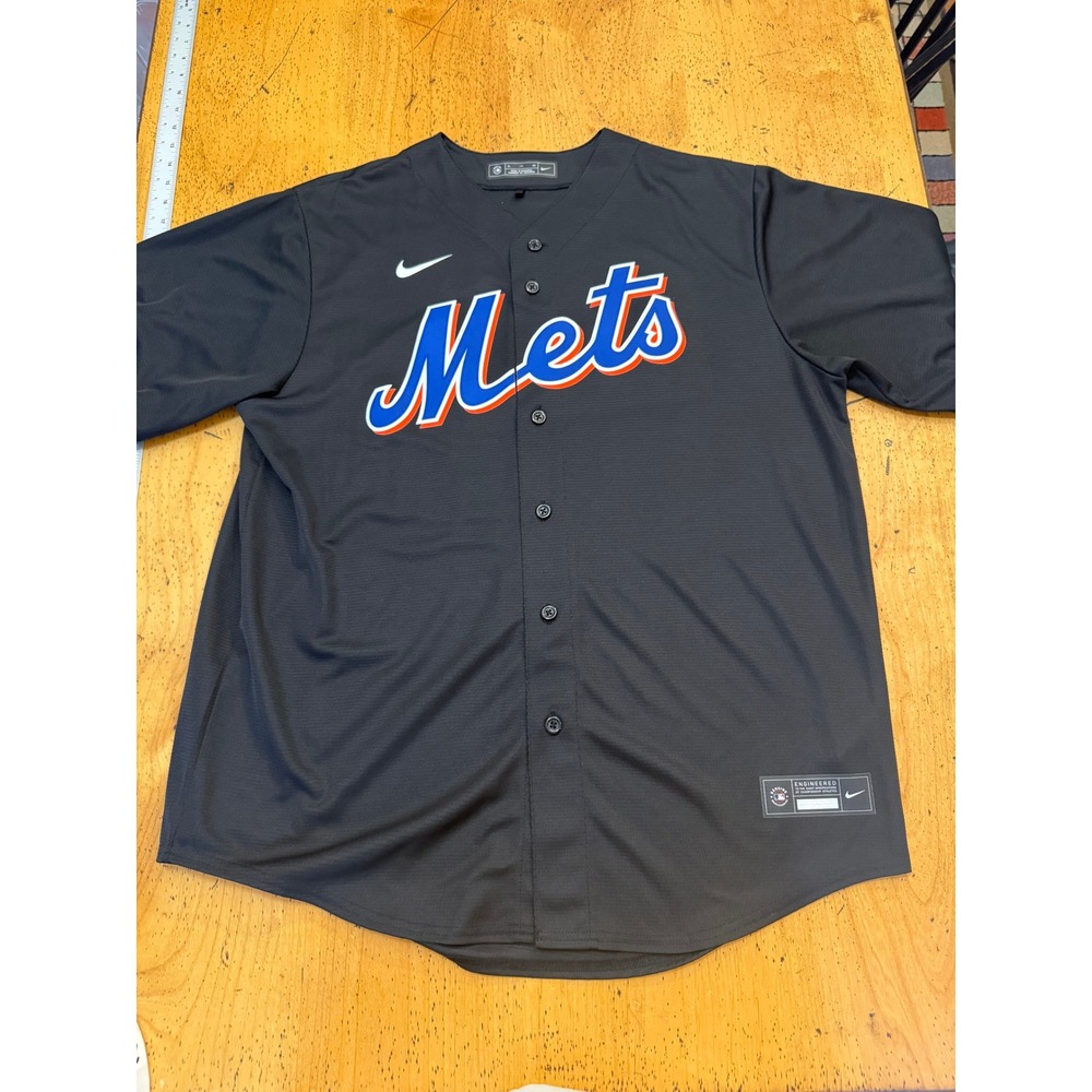 Nike Max Scherzer XL New York Mets Black Baseball Jersey MLB Number 21 Mens